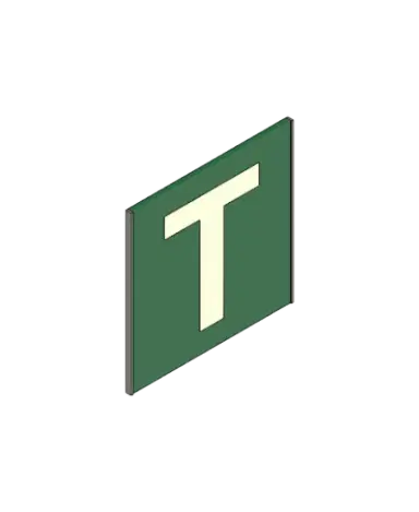 Placa Fotoluminescente Saída de Emergência | families image