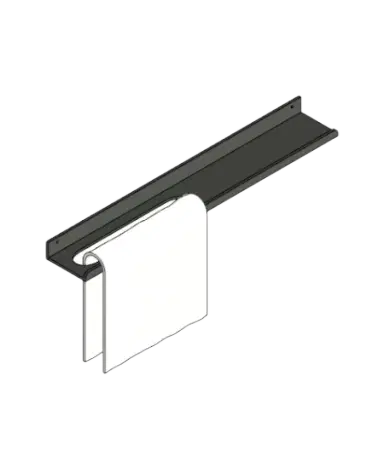 Linear Black Shelf | families image