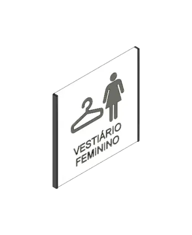 Placa de Identificação de Sala Pictograma | families image