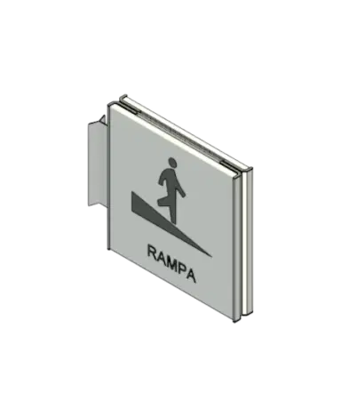 Placa de Identificação de Sala Pictograma Bandeira | families image