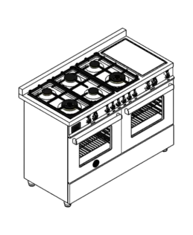 Fogão Professional PRO126G2EXT - Bertazzoni | families image